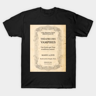 Théatre des Vampires Playbill 1 T-Shirt